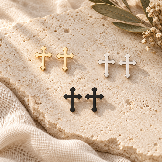 Orthodox Cross Earrings