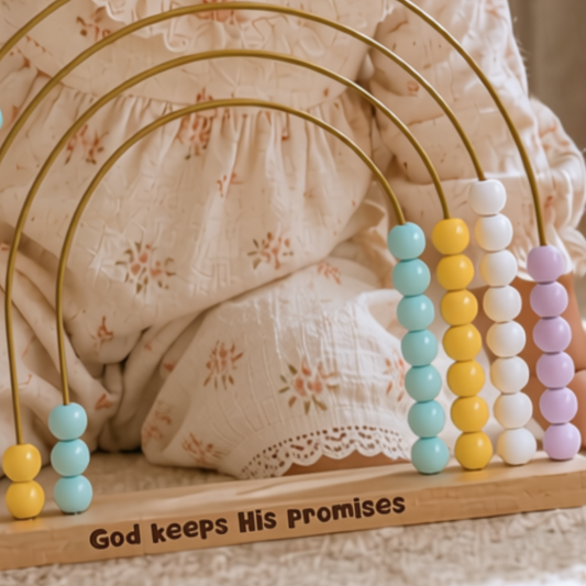 God Keeps His Promises Rainbow Bead Counter