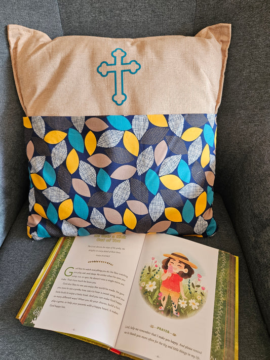 Bible Time Cushion - Leaves