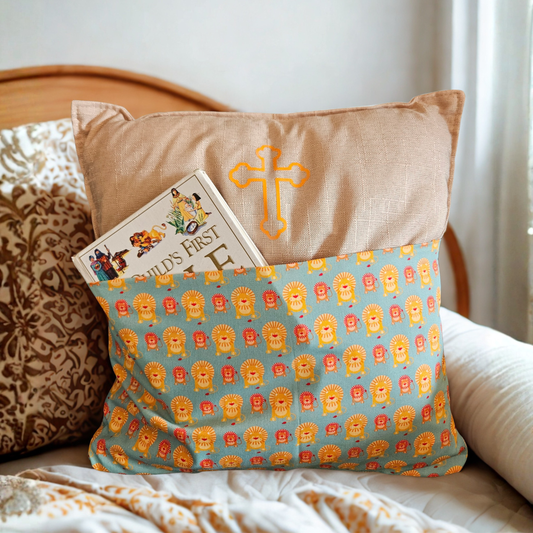 Bible Time Cushion - Lions