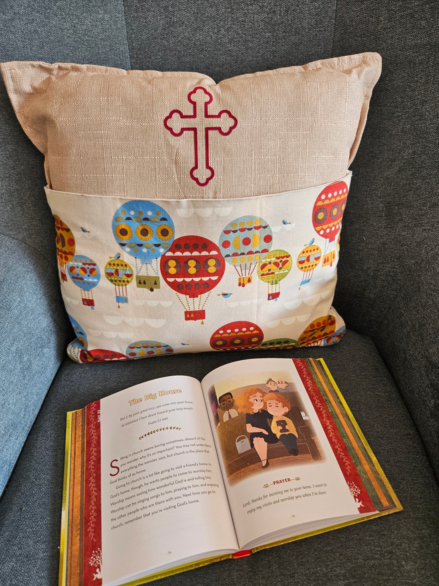 Bible Time Cushion - Balloons