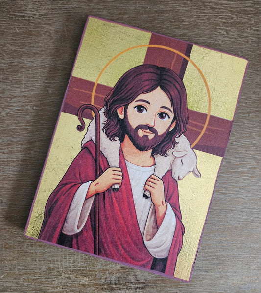 Christ the Good Shepherd - Orthodox Icon for Children