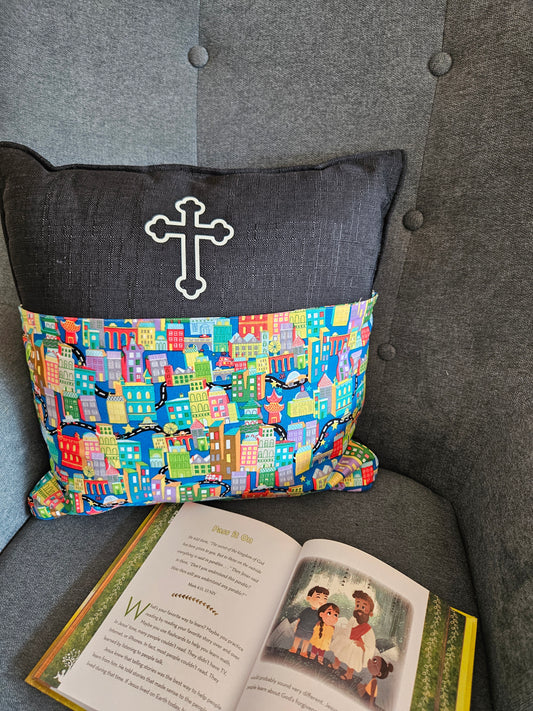Bible Time Cushion - City Black