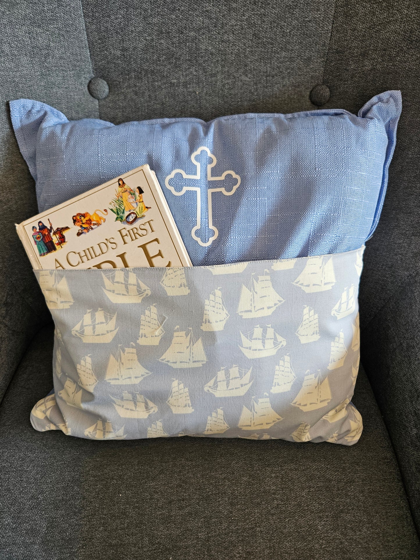 Bible Time Cushion - Ships