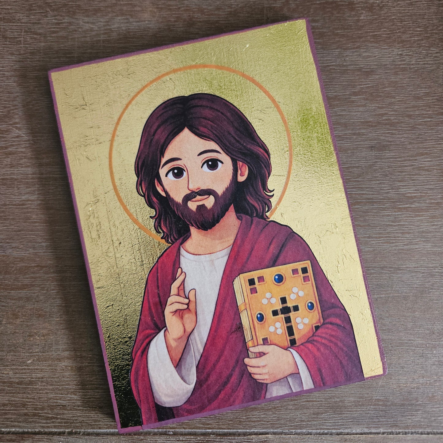 Pantocrator and Theotokos - Pair of Orthodox Icons for Children